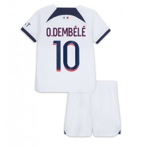 Paris Saint-Germain Ousmane Dembele #10 Udebanesæt Børn 2023-24 Kort ærmer (+ korte bukser)